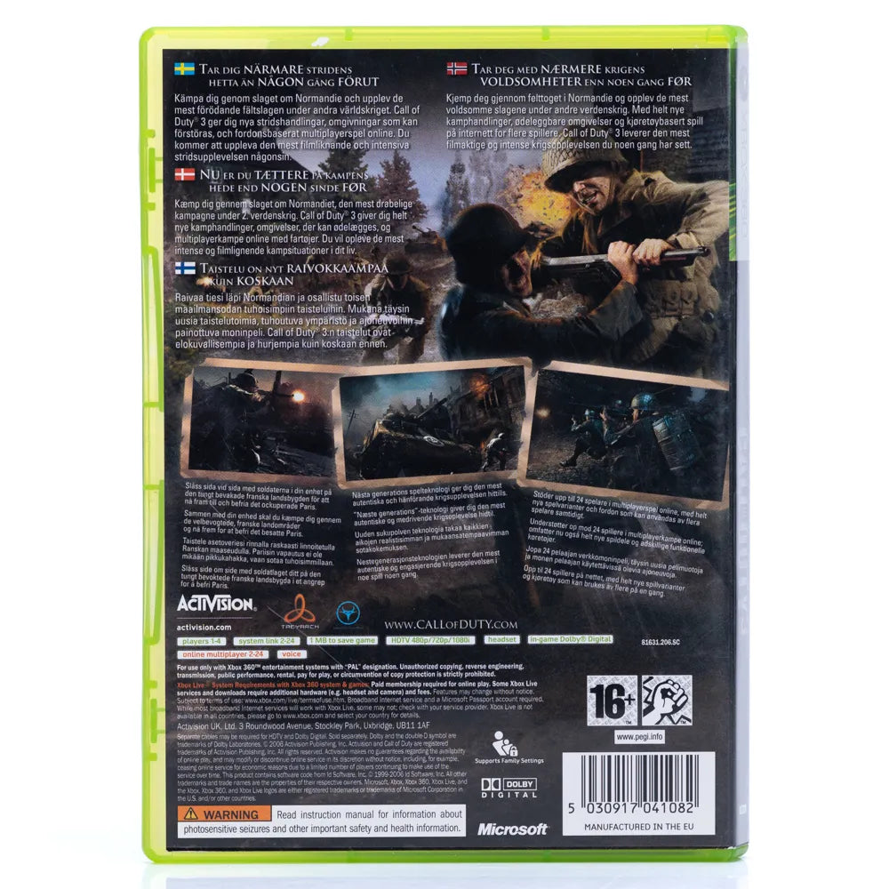 Call of Duty 3 - Xbox 360 spill