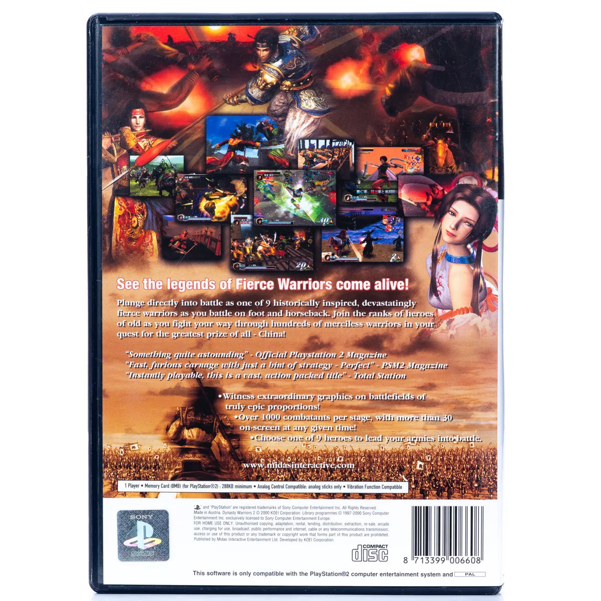 Dynasty Warriors 2 - PS2 spill - Retrospillkongen