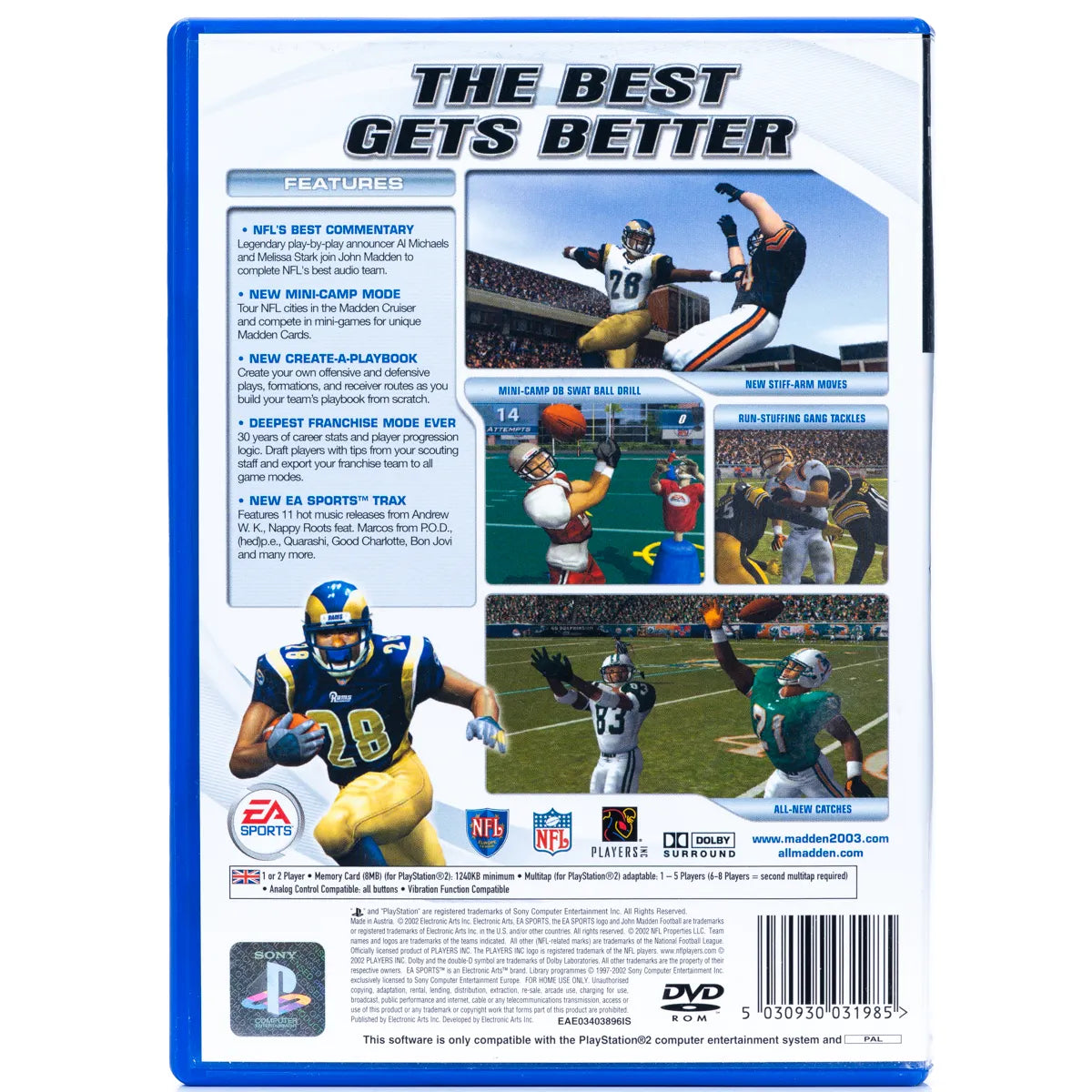 Madden NFL 2003 - PS2 spill - Retrospillkongen