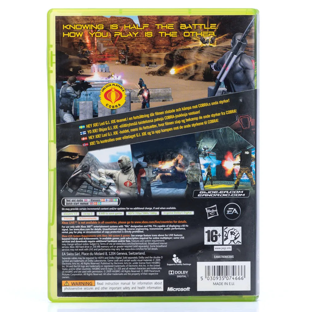 G.I. Joe: The Rise of Cobra - Xbox 360 spill - Retrospillkongen