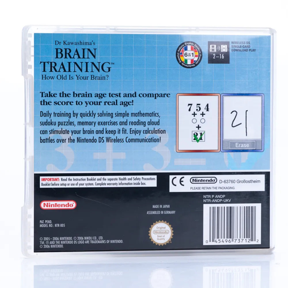 Dr Kawashima's Brain Training: How Old Is Your Brain? - Nintendo DS spill - Retrospillkongen