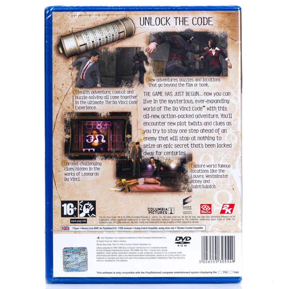 The Da Vinci Code (Forseglet) - PS2 spill - Retrospillkongen