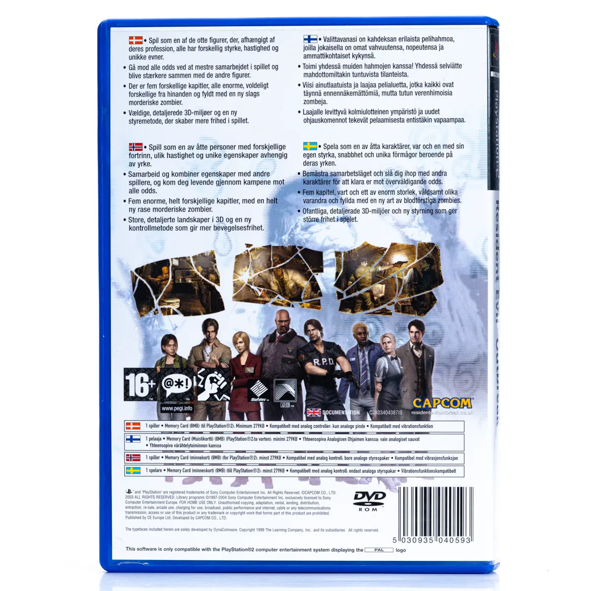 Resident Evil: Outbreak - PS2 Spill - Retrospillkongen