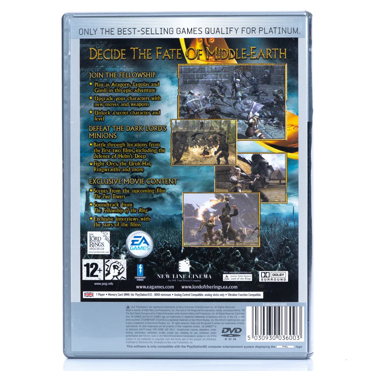 Ringenes Herre To Tårn - PS2 Spill - Retrospillkongen