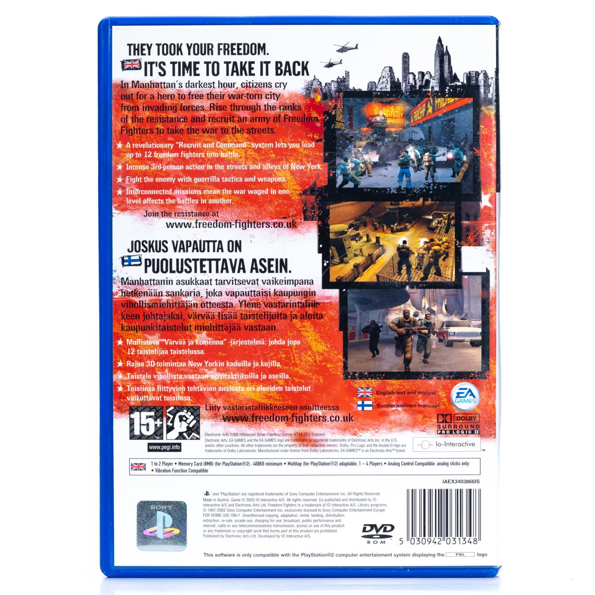 Freedom Fighters - PS2 Spill - Retrospillkongen