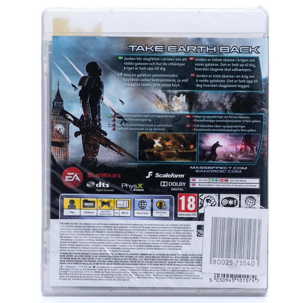 Mass Effect 3 (Forseglet) - PS3 spill