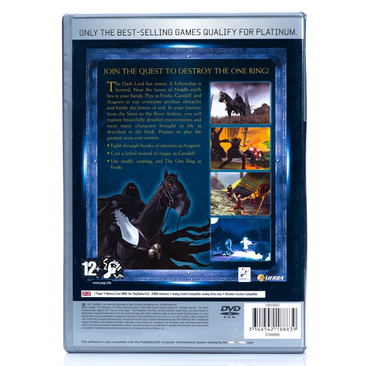 The Lord of the Rings: The Fellowship of the Ring - PS2 Spill - Retrospillkongen