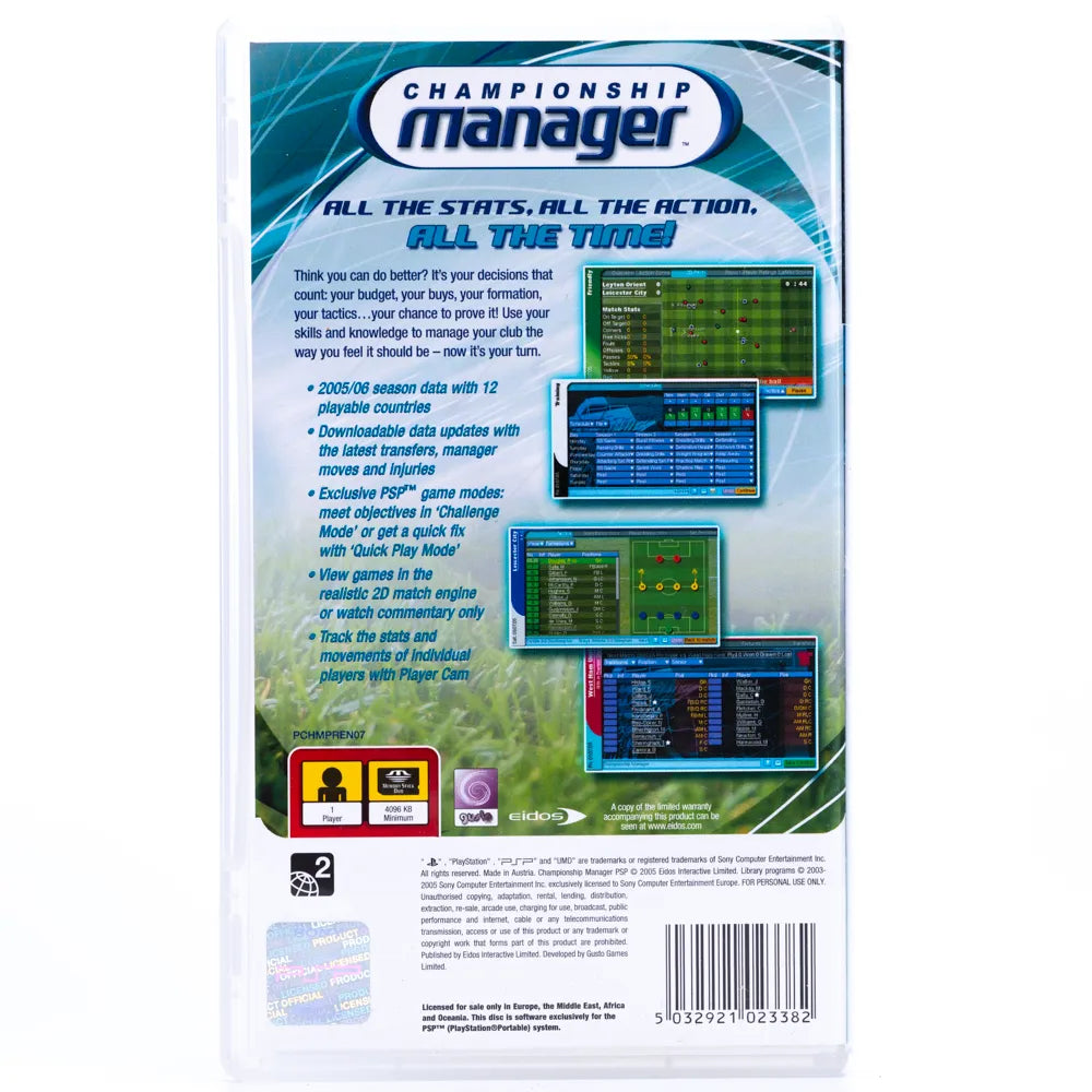 Championship Manager - PSP spill - Retrospillkongen