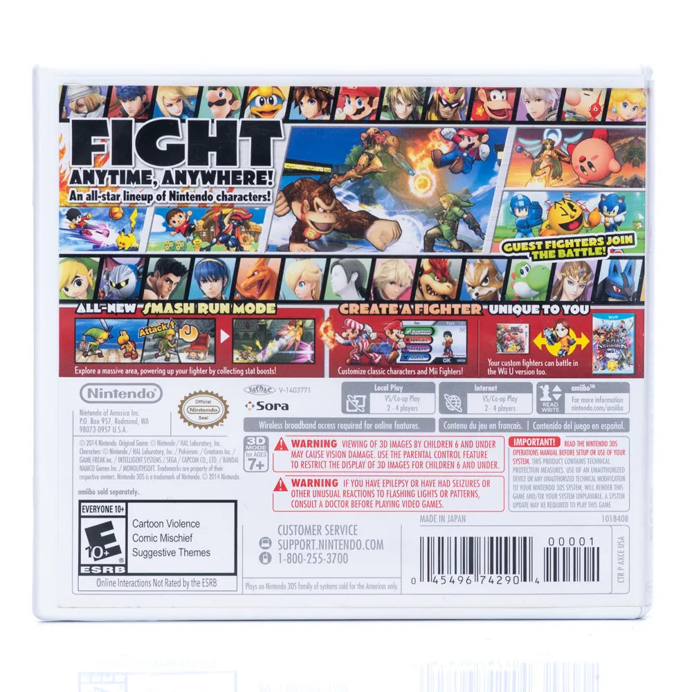 Super Smash Bros. for Nintendo 3DS (NTSC) - Nintendo 3DS spill