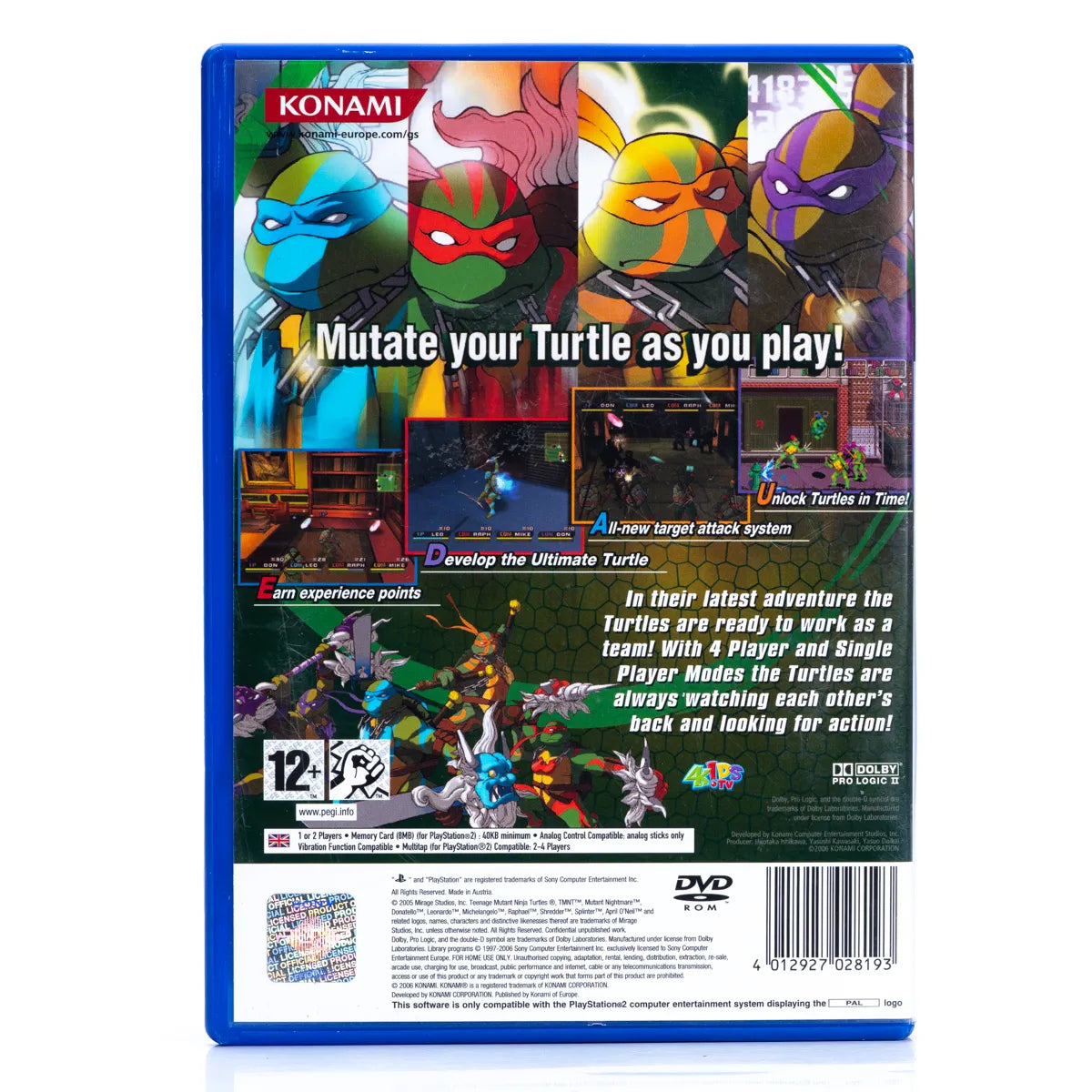 Teenage Mutant Ninja Turtles 3: Mutant Nightmare - PS2 Spill - Retrospillkongen