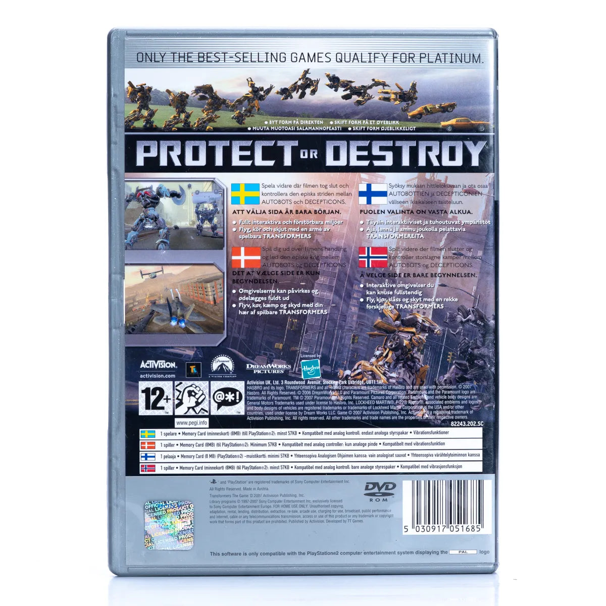 Transformers: The Game - PS2 Spill - Retrospillkongen