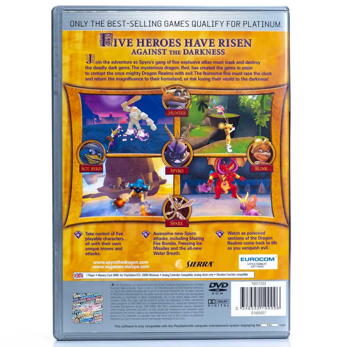 Spyro: Hero's Tail - PS2 spill - Retrospillkongen