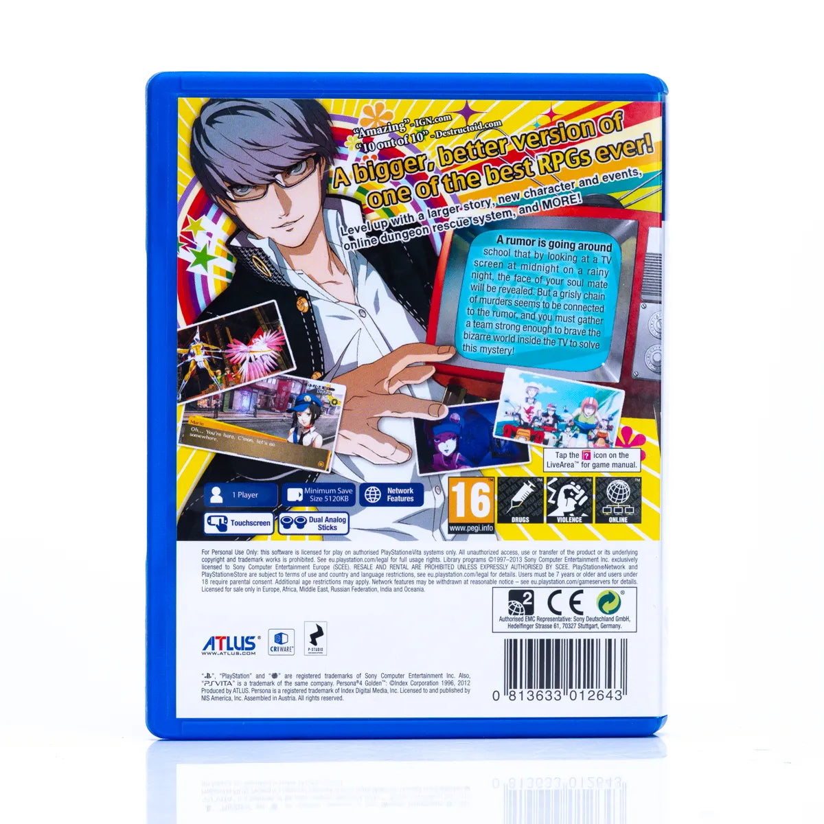 Persona 4 Golden - PS Vita spill - Retrospillkongen