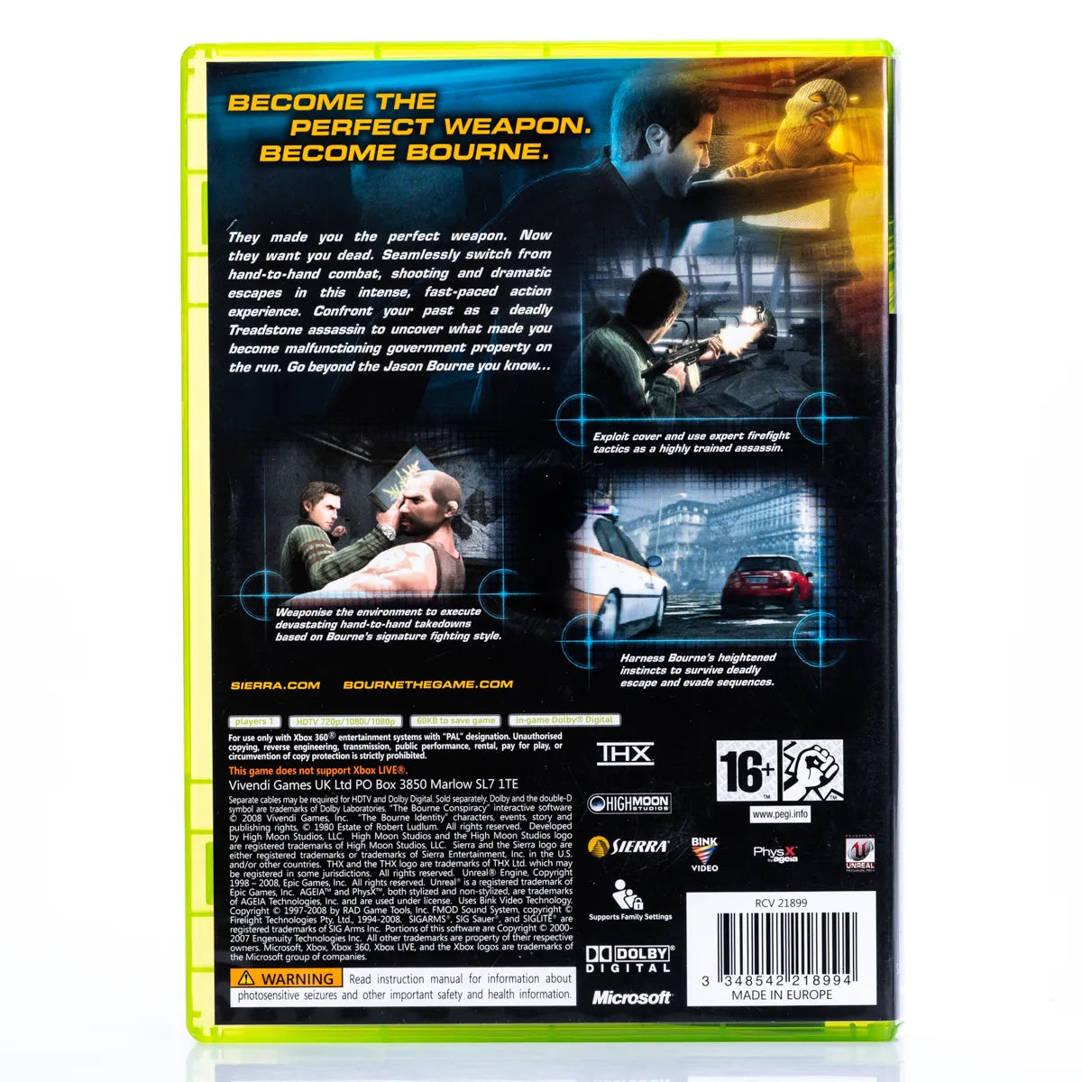 Robert Ludlum's The Bourne Conspiracy - Xbox 360 spill - Retrospillkongen