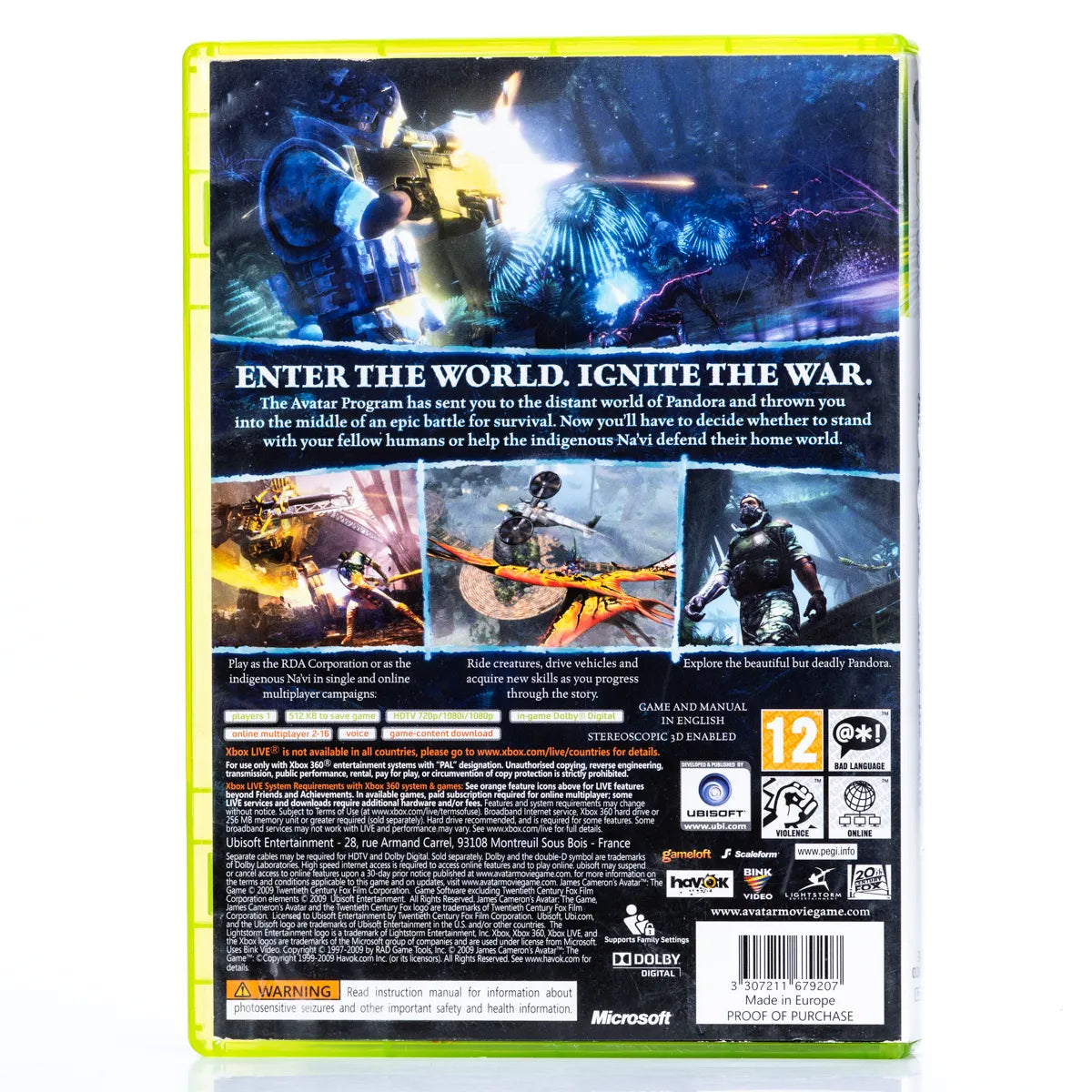 James Cameron's Avatar: The Game - Xbox 360 spill - Retrospillkongen
