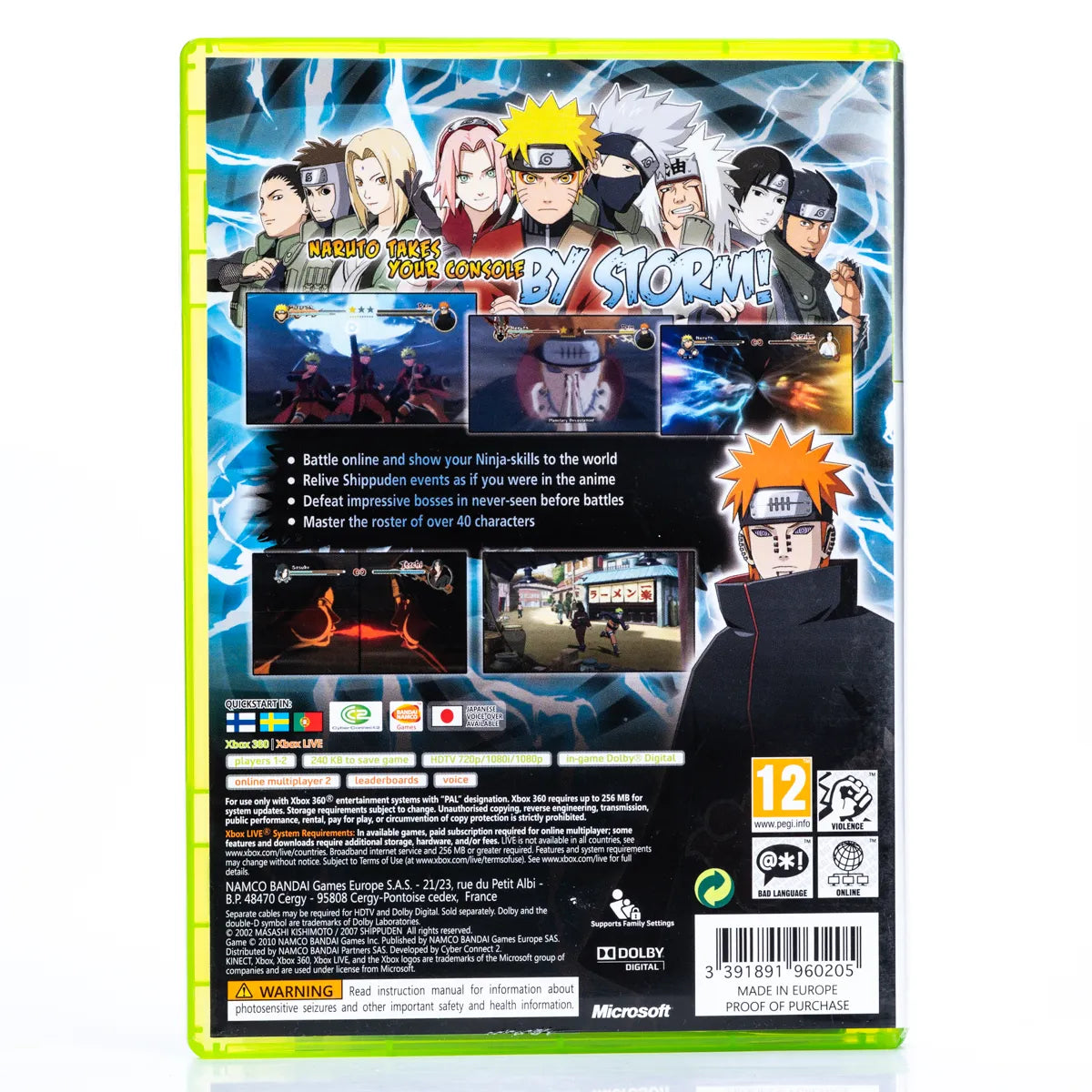 Naruto Shippuden Ultimate Ninja Storm 2 - Xbox 360 spill - Retrospillkongen