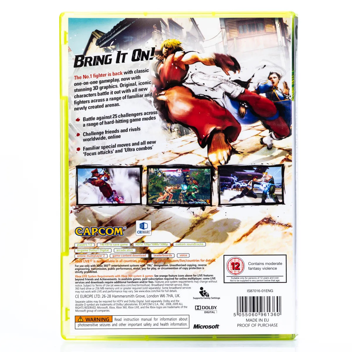 Street Fighter IV - Xbox 360 spill - Retrospillkongen