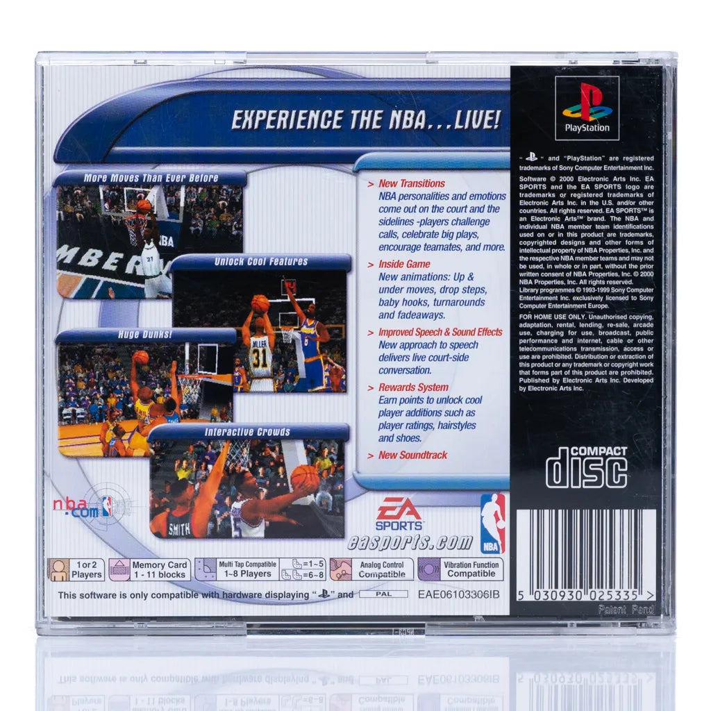 NBA Live 2001 - PS1 spill