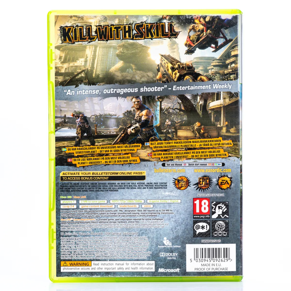 Bulletstorm - Xbox 360 spill - Retrospillkongen
