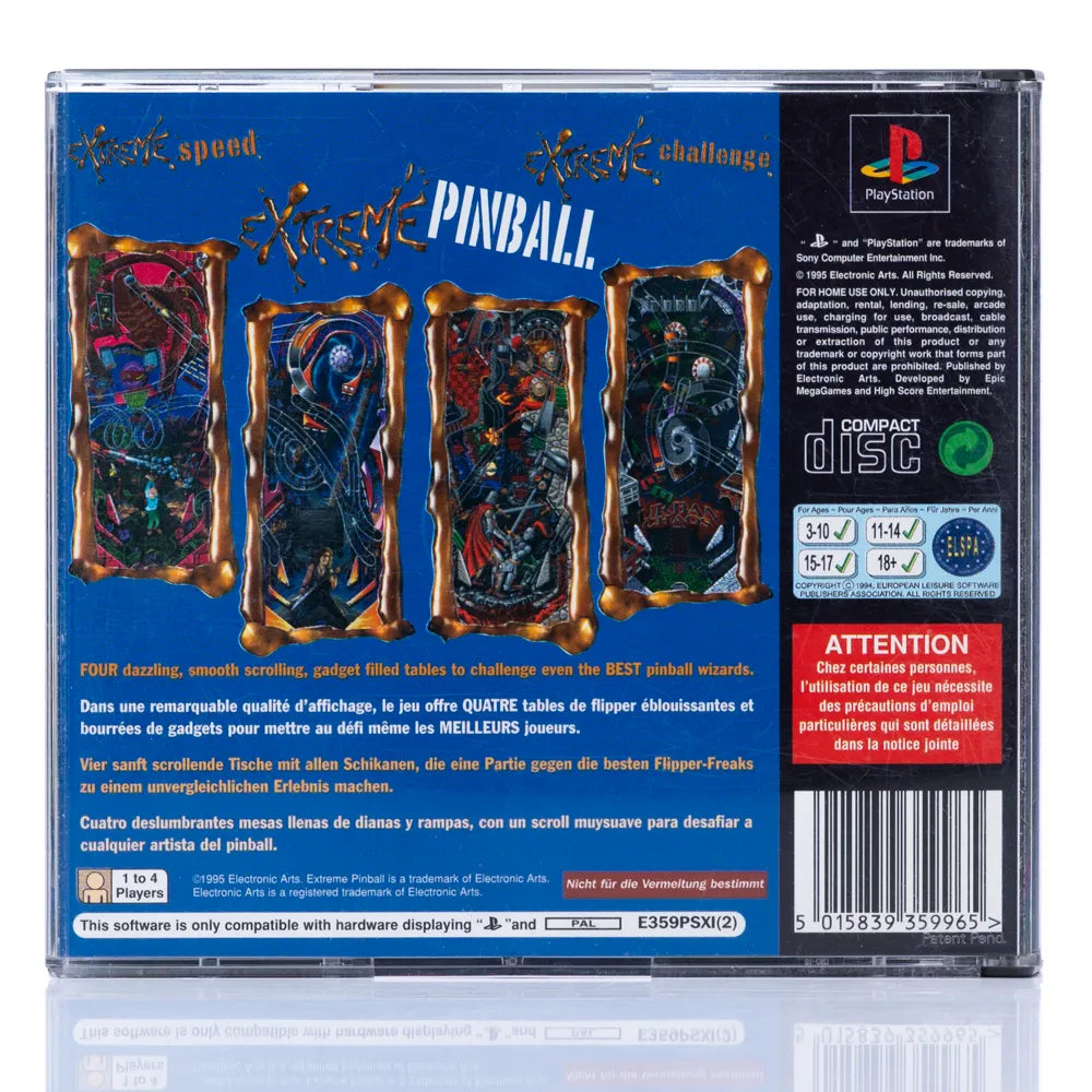 Extreme Pinball - PS1 spill