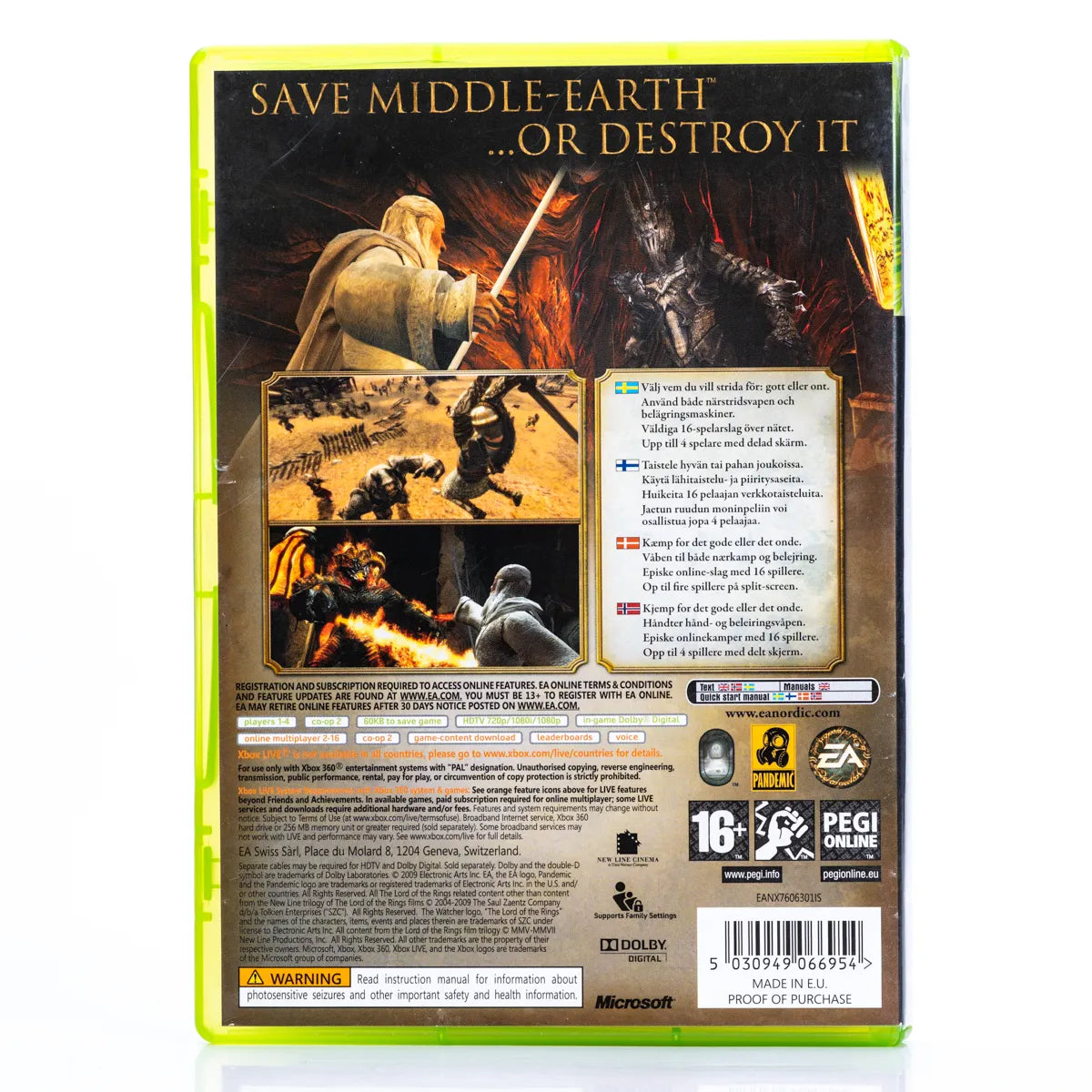 The Lord of the Rings: Conquest - Xbox 360 spill - Retrospillkongen