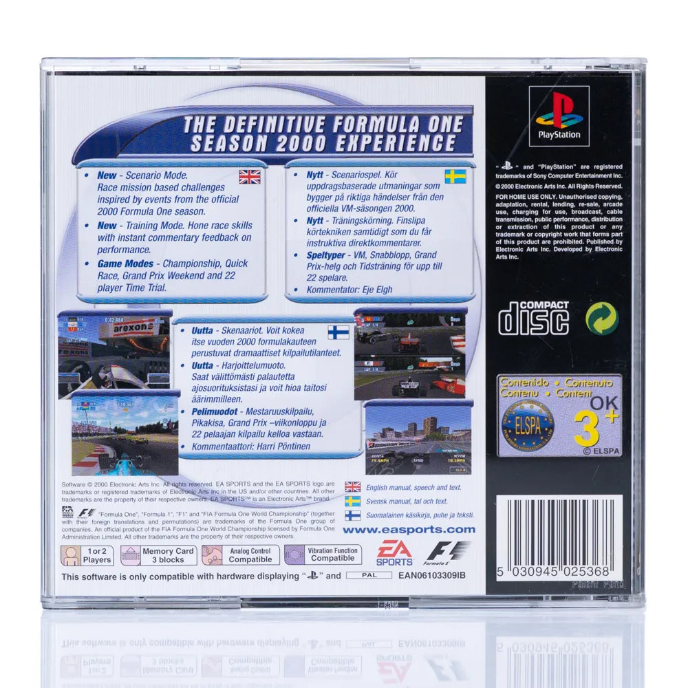 F1 Championship: Season 2000 - PS1 spill - Retrospillkongen