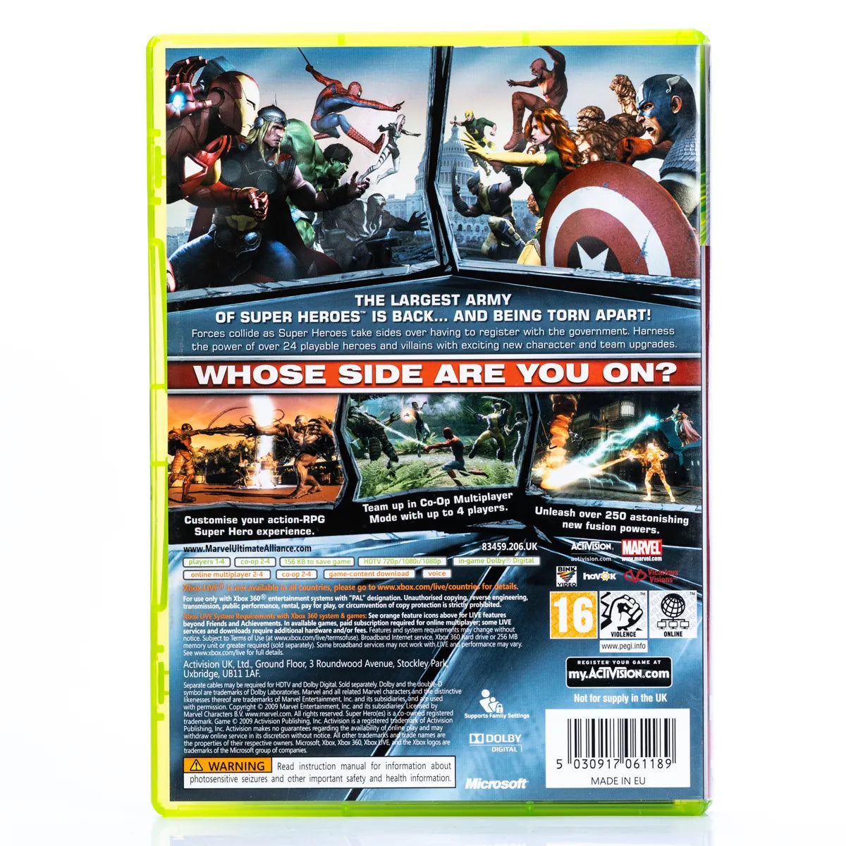 Marvel Ultimate Alliance 2 - Xbox 360 spill - Retrospillkongen
