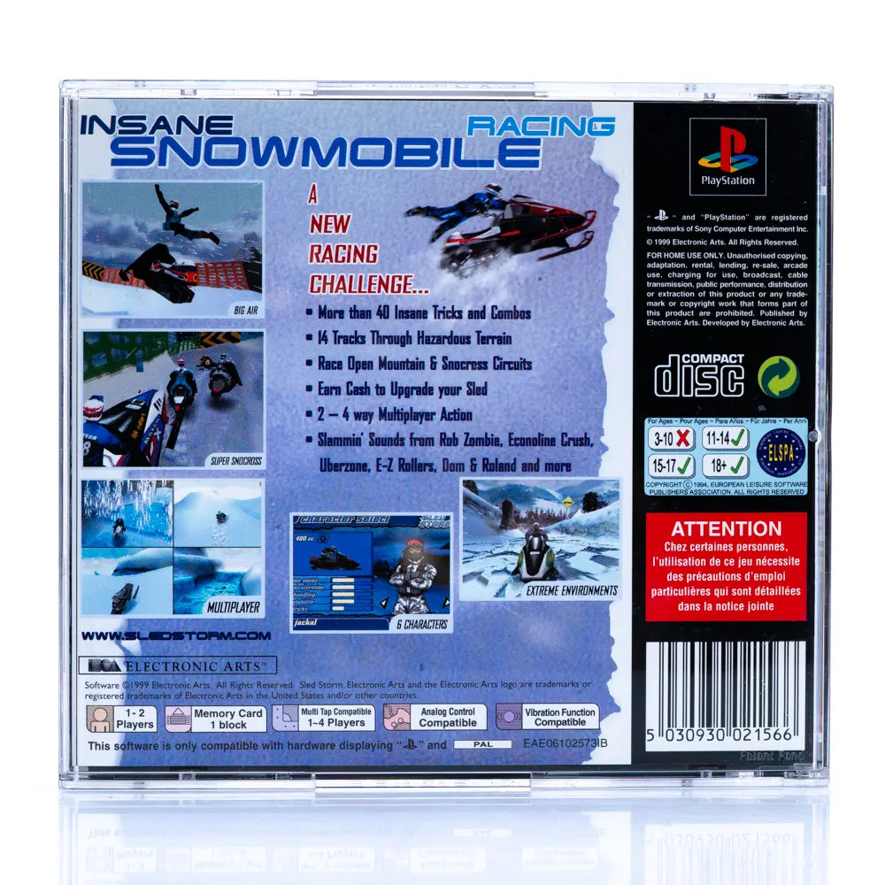 Sled Storm - PS1 spill - Retrospillkongen
