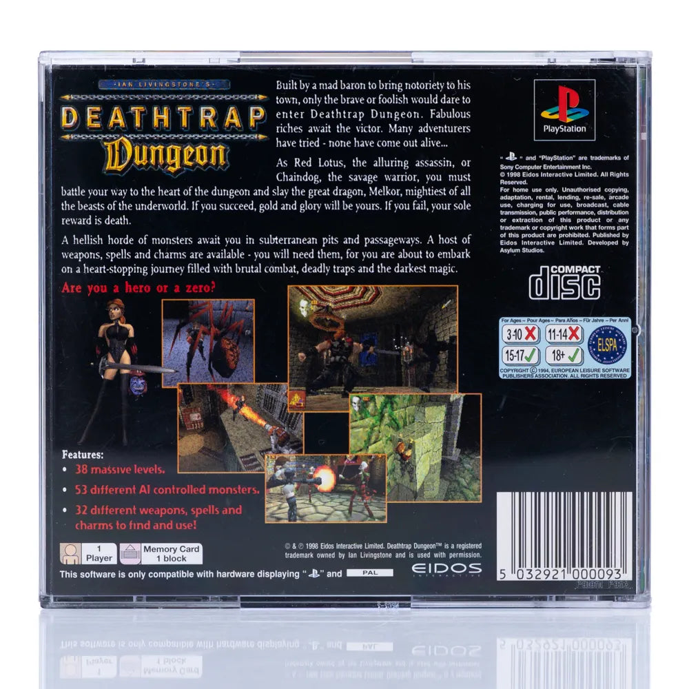 Deathtrap Dungeon - PS1 spill