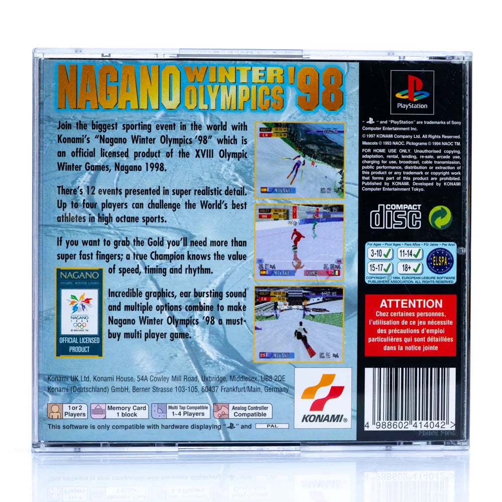 Nagano Winter Olympics 98 - PS1 spill - Retrospillkongen