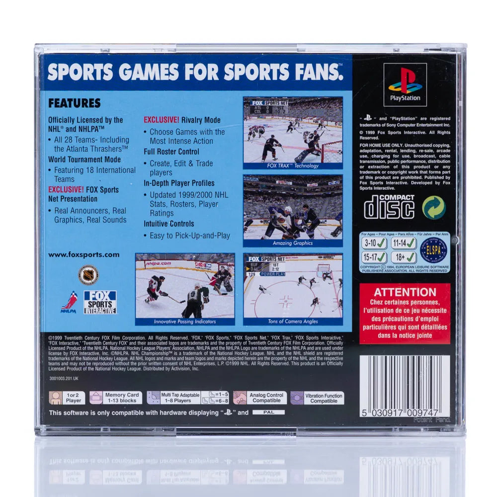Fox Sports NHL Championship 2000 - PS1 spill