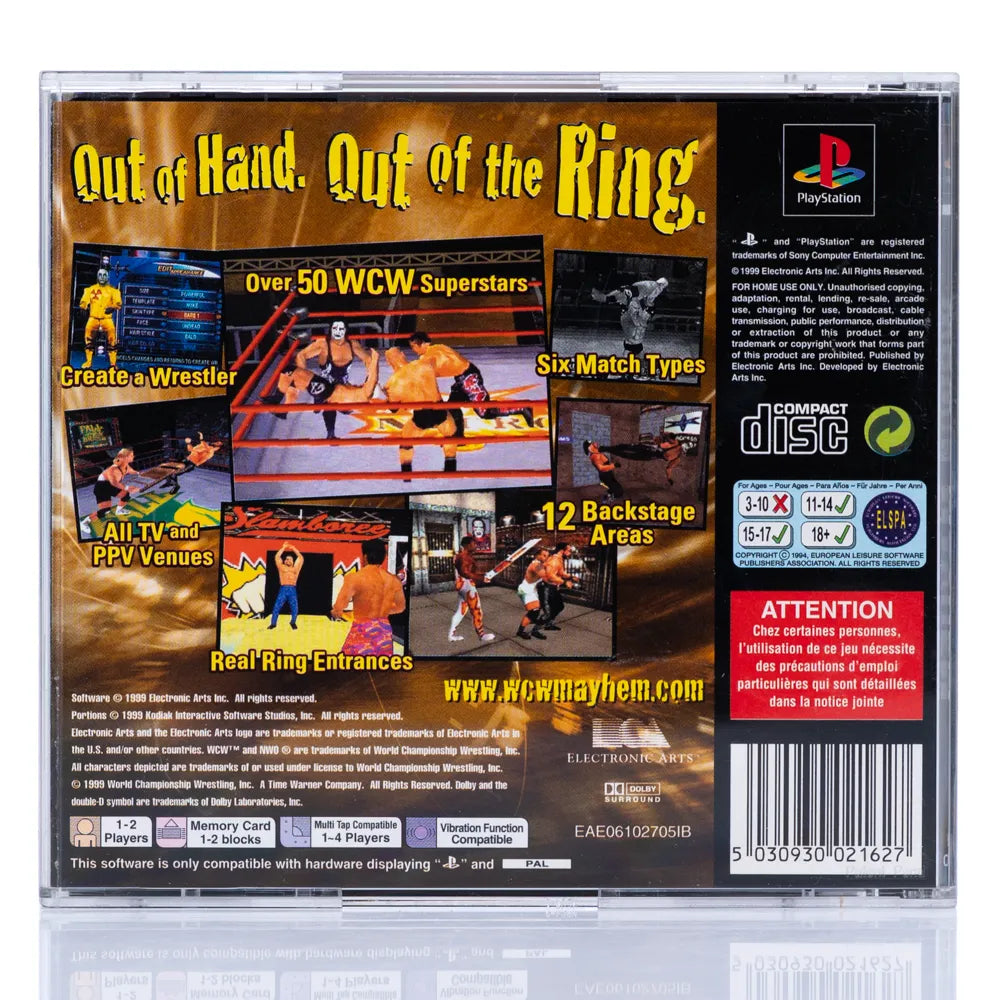 WCW Mayhem - PS1 spill - Retrospillkongen