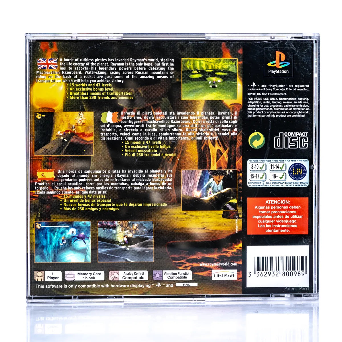 Rayman 2 The Great Escape - PS1 spill - Retrospillkongen