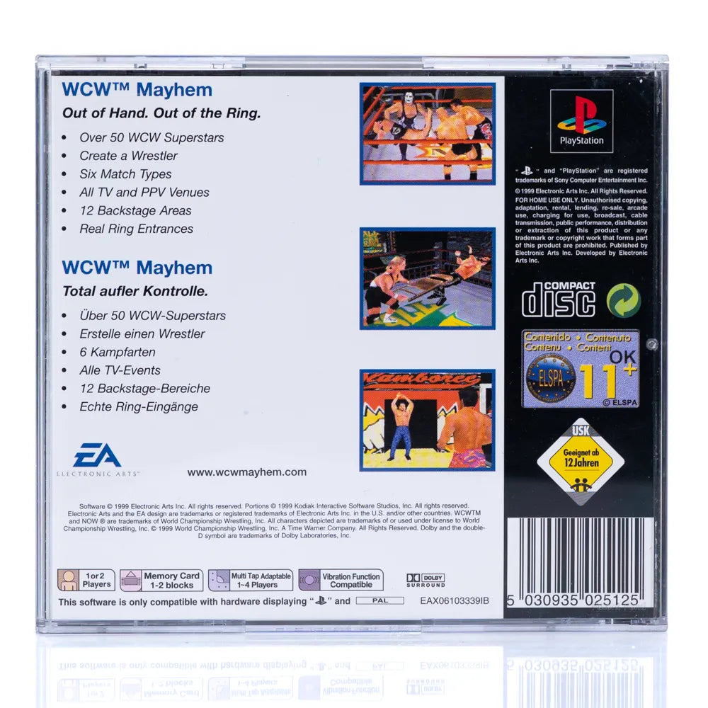 WCW Mayhem - PS1 spill - Retrospillkongen