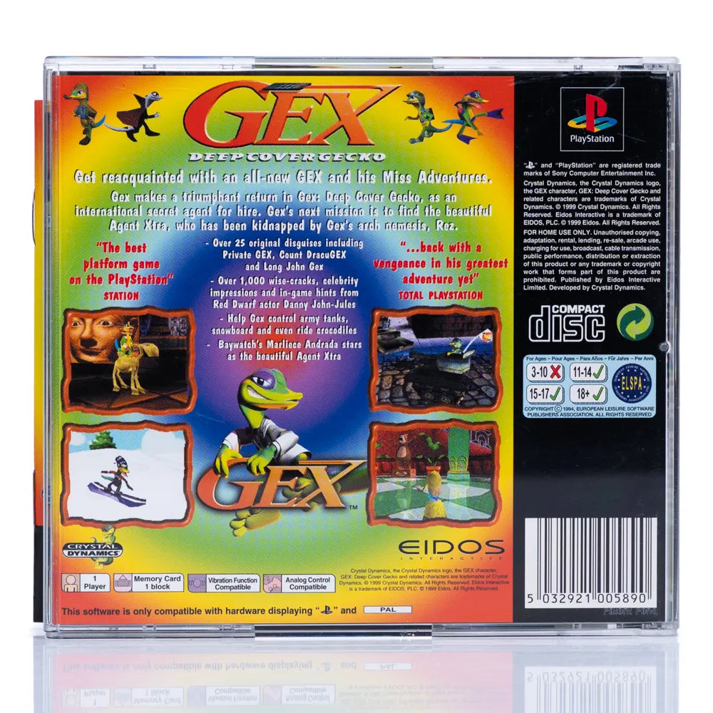 Gex: Deep Cover Gecko - PS1 Spill