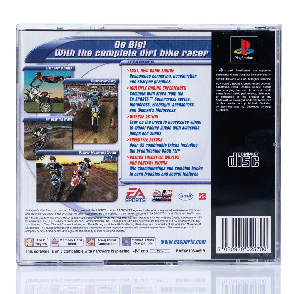 EA Sports Supercross - PS1 Spill