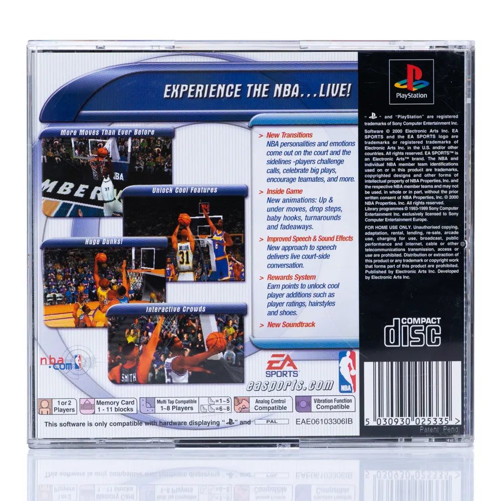 NBA Live 2001 - PS1 spill - Retrospillkongen