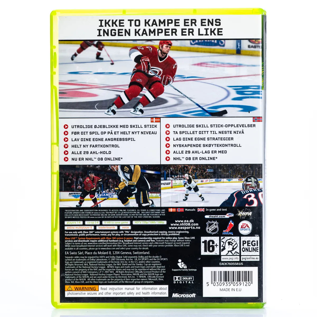 NHL 08 - Xbox 360 spill - Retrospillkongen