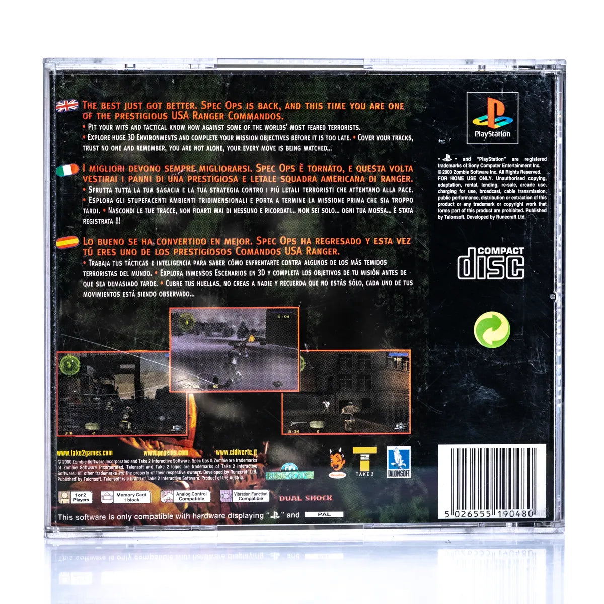 Spec Ops Ranger Elite - PS1 spill - Retrospillkongen