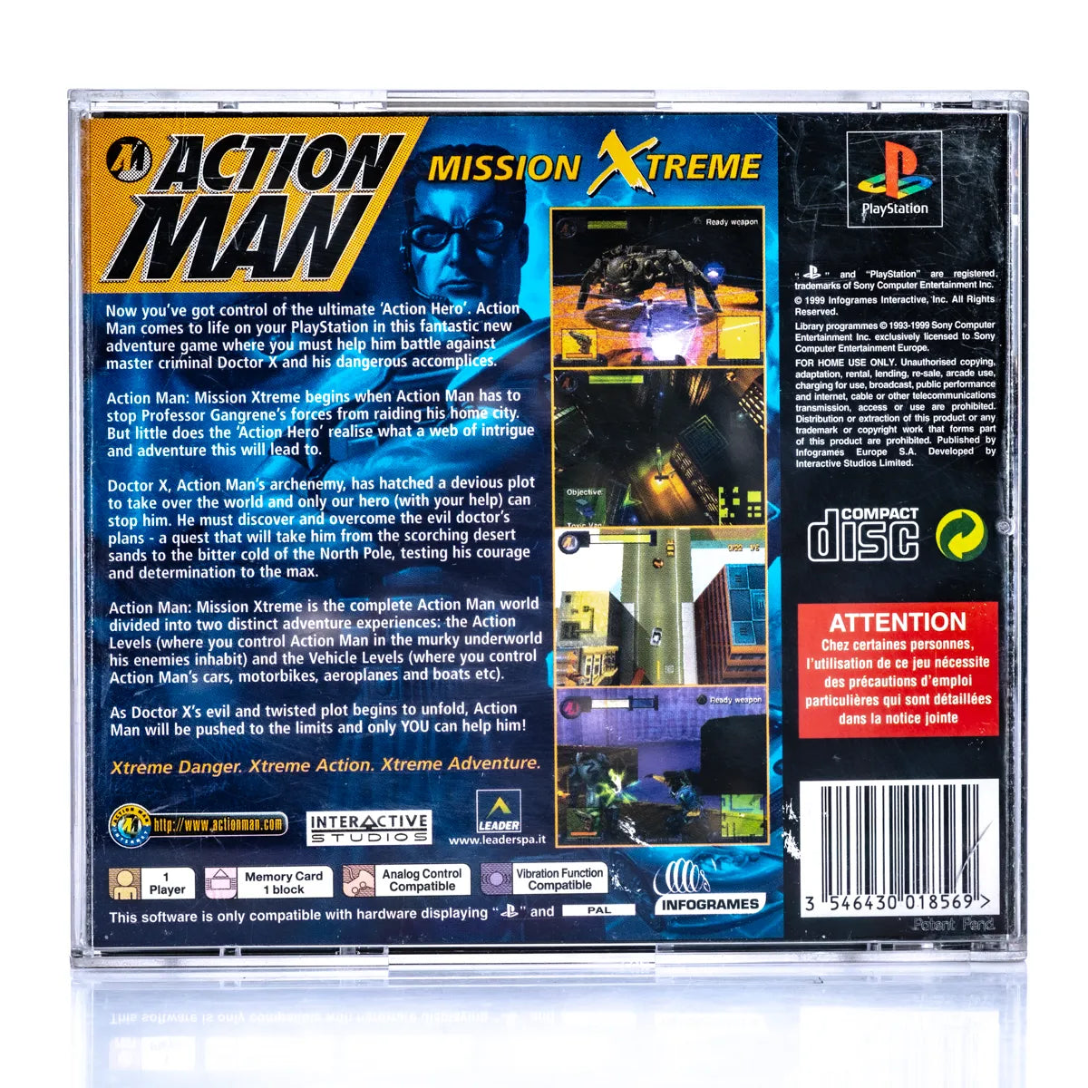 Action Man: Mission Xtreme - PS1 Spill - Retrospillkongen