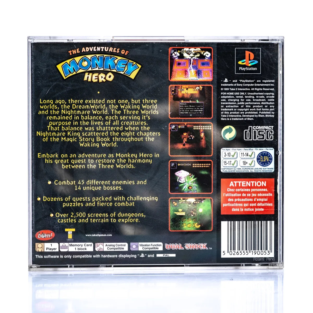 Monkey Hero - PS1 spill - Retrospillkongen