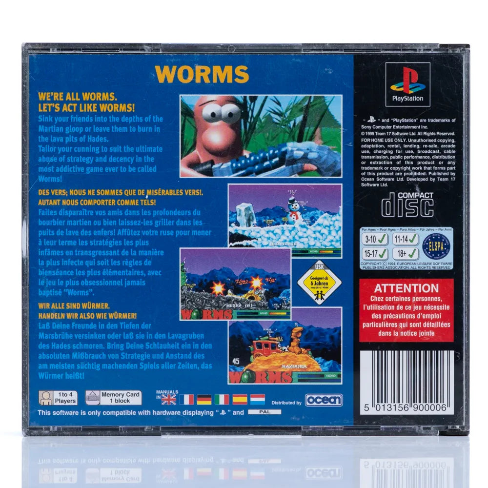 Worms - PS1 spill