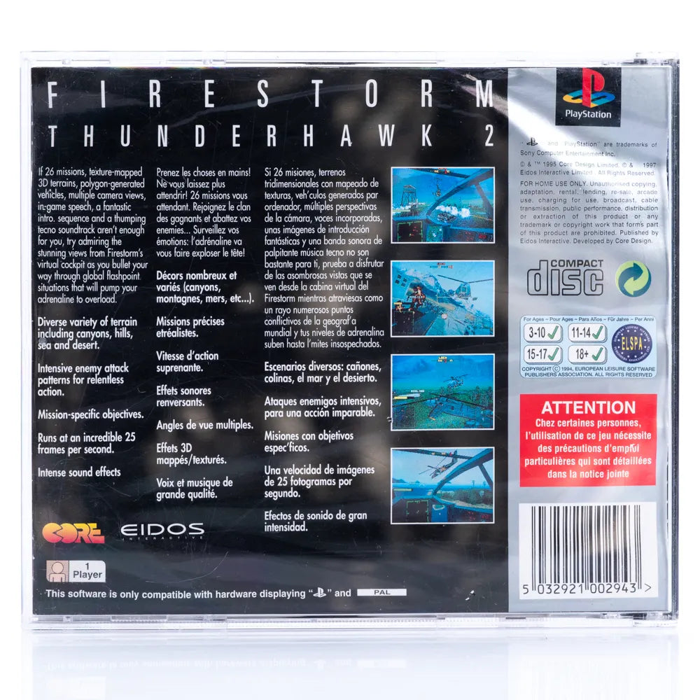 Firestorm: Thunderhawk 2 - PS1 spill - Retrospillkongen