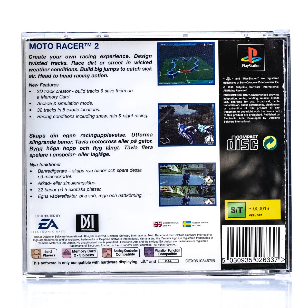 Moto Racer 2 - PS1 spill - Retrospillkongen