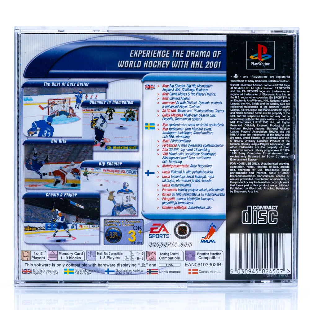 NHL 2001 - PS1 spill - Retrospillkongen