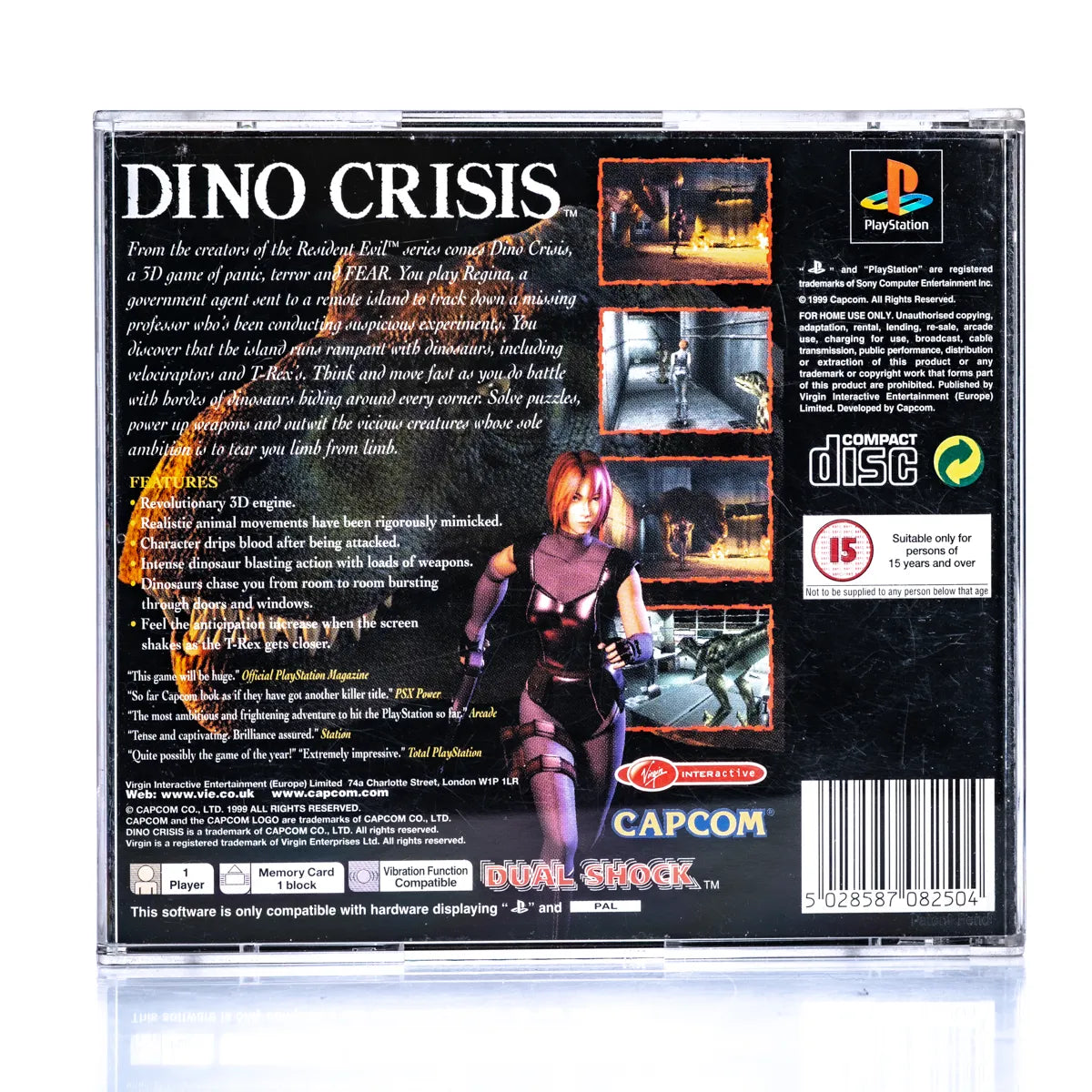 Dino Crisis - PS1 spill - Retrospillkongen