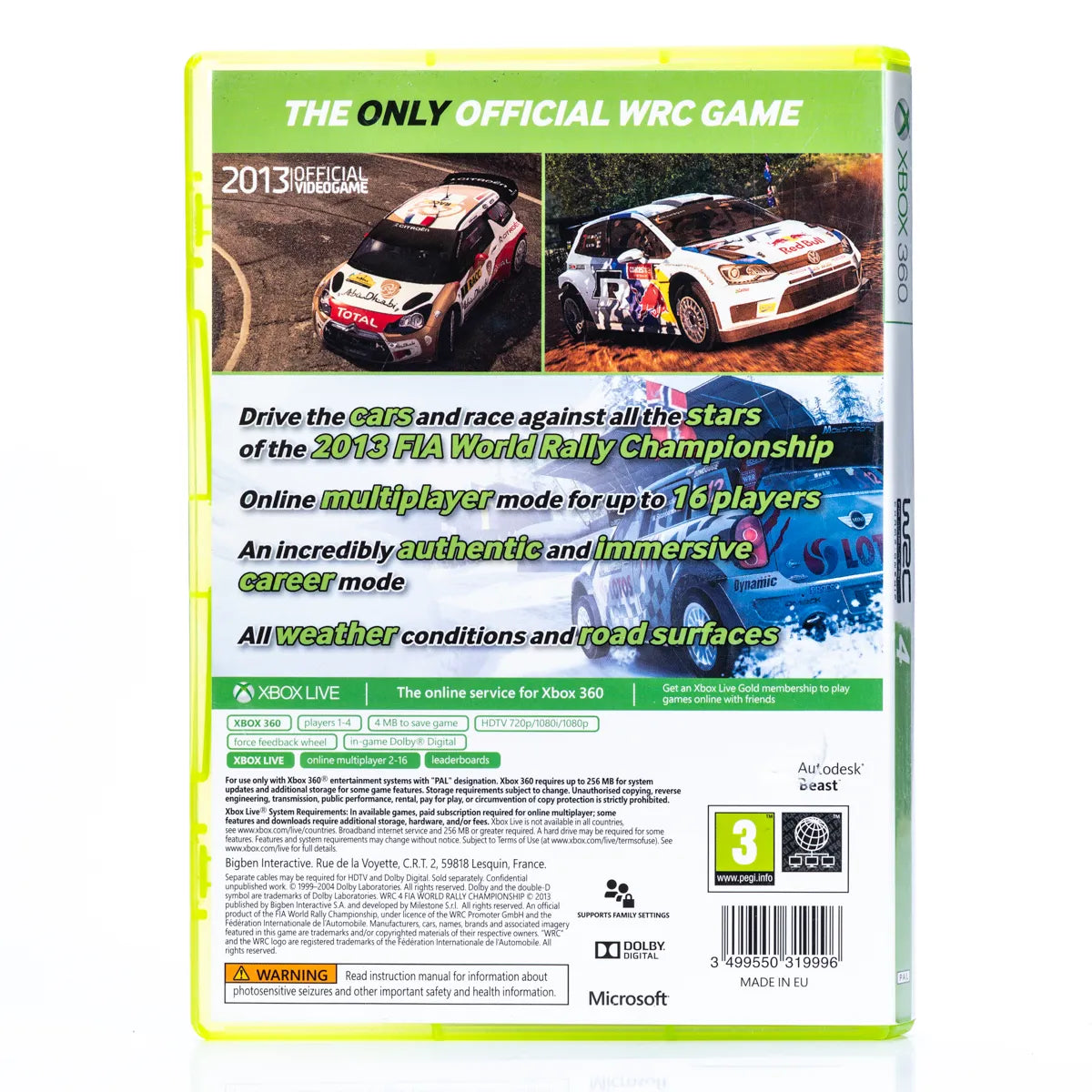 WRC 4: FIA World Rally Championship - Xbox 360 spill - Retrospillkongen