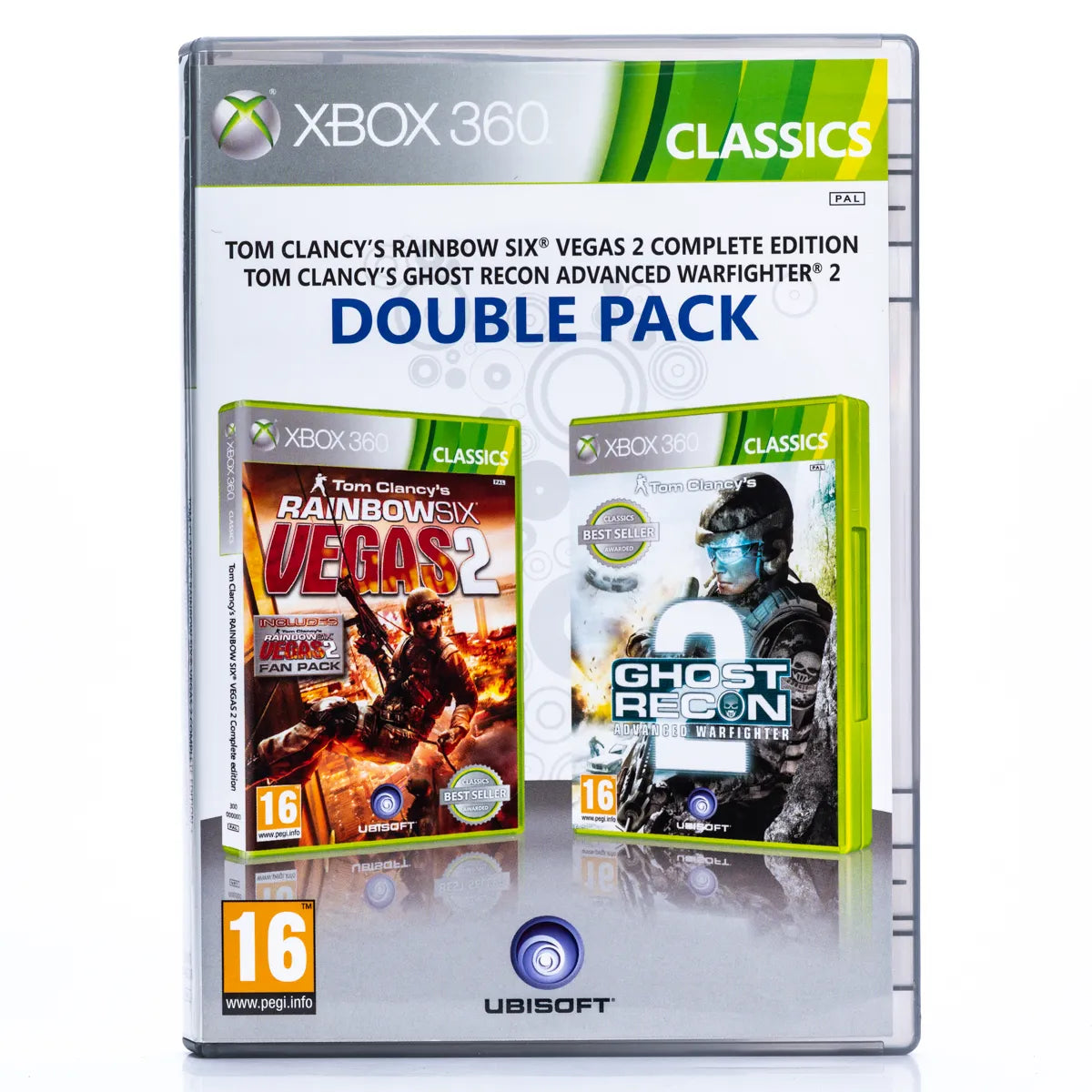 Tom Clancy's Rainbow Six Vegas 2 + Ghost Recon Advanced Warfighter 2 Double Pack - Xbox 360 spill - Retrospillkongen