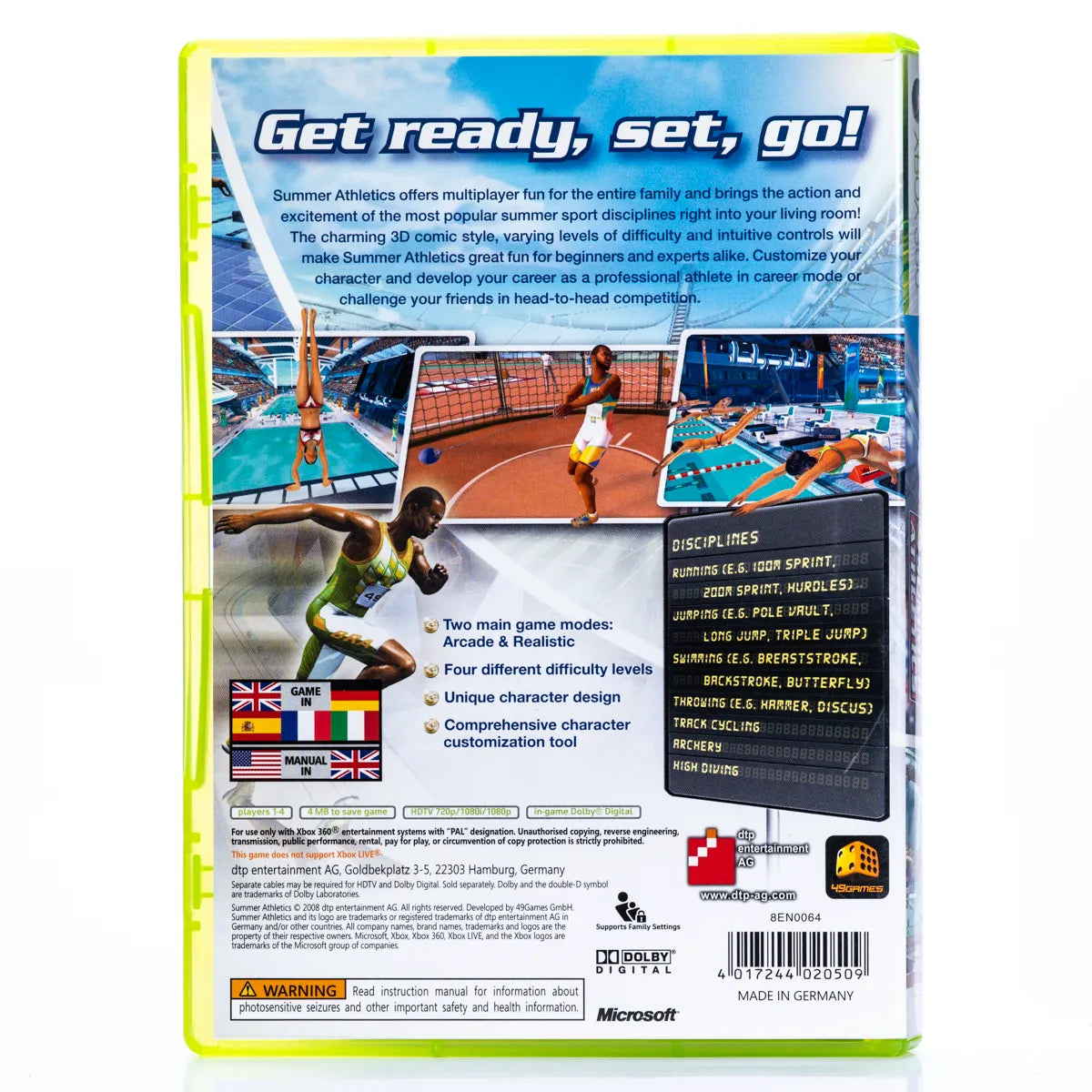 Summer Athletics - Xbox 360 spill - Retrospillkongen