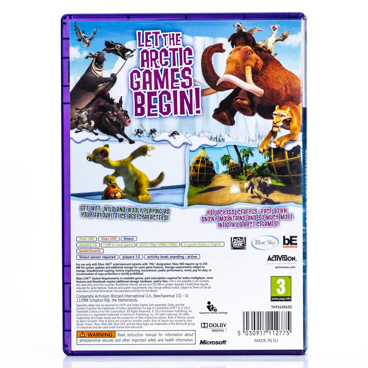 Ice Age: Continental Drift - Arctic Games - Xbox 360 spill - Retrospillkongen